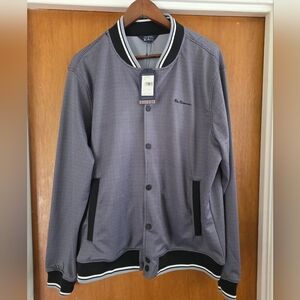 Ben ShermanMen's Herringbone Track Bomber Jacket Men's XL